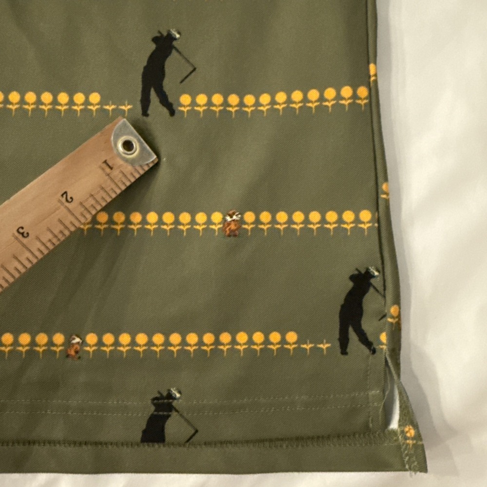 RSVLTS Polo Shirt L Green Golf Caddyshack Breakfast Balls - Picture 7 of 8